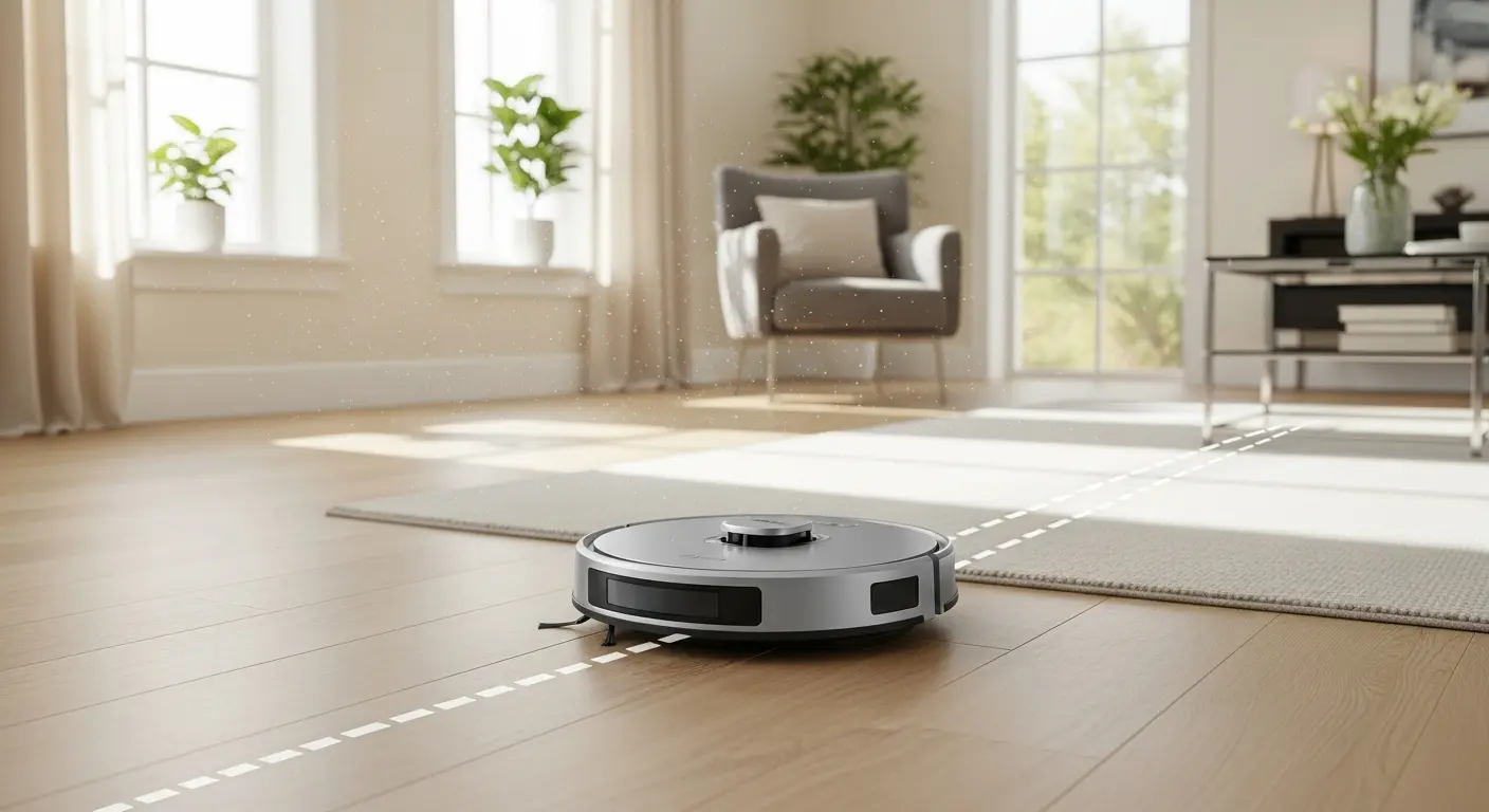 ロボット掃除機によるフローリング掃除