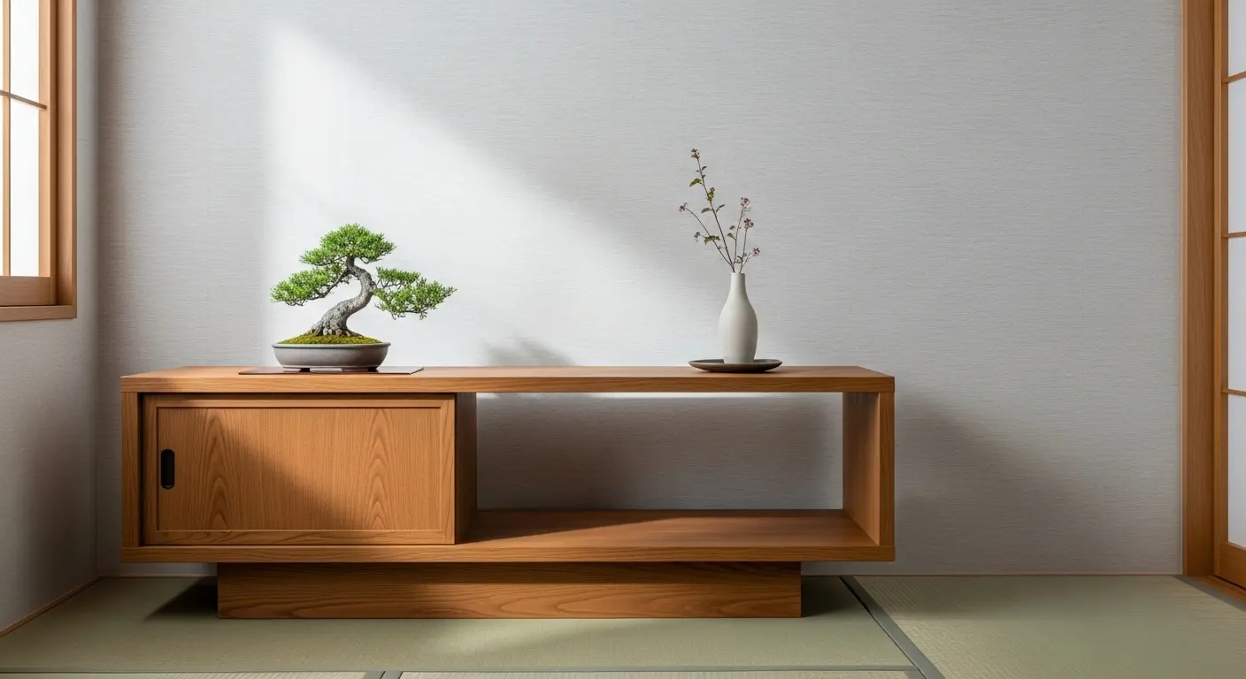 壁から離して設置された家具
