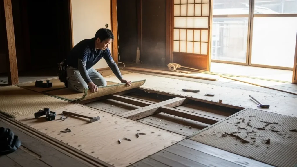 リフォームする光景