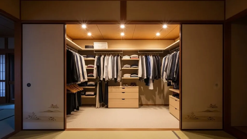 和室からクローゼットへ