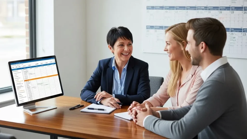 リフォーム工程の打ち合わせ風景