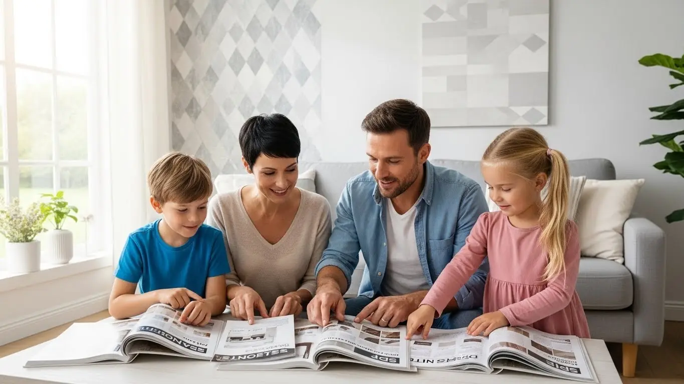 サンゲツの壁紙SPシリーズと1000番台クロスの比較イメージ