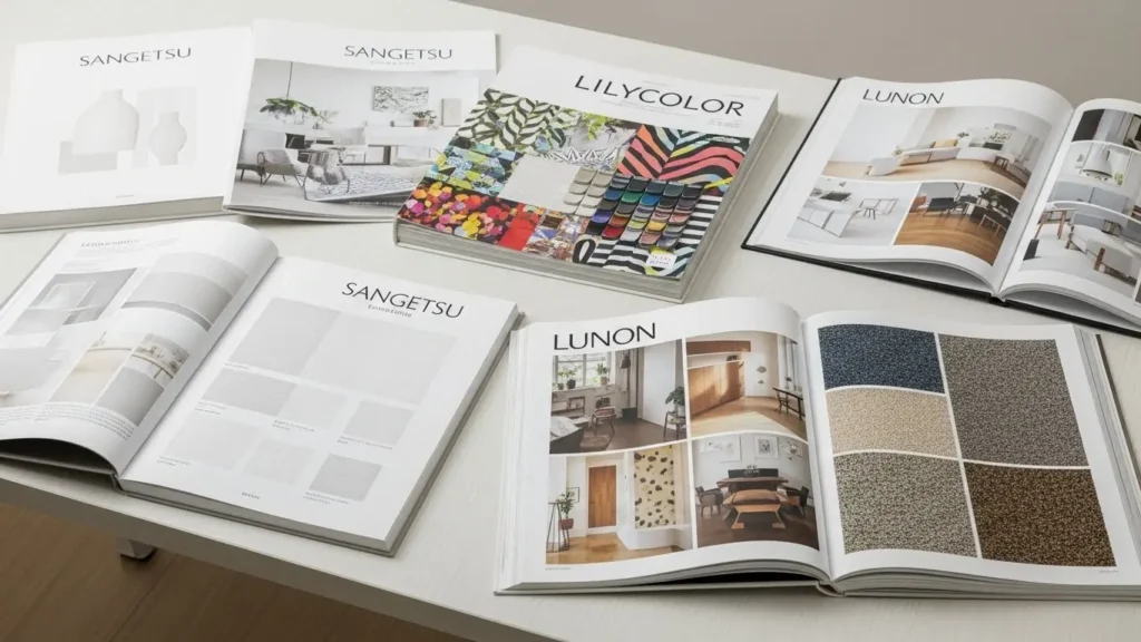 国内主要壁紙メーカーの最新カタログ