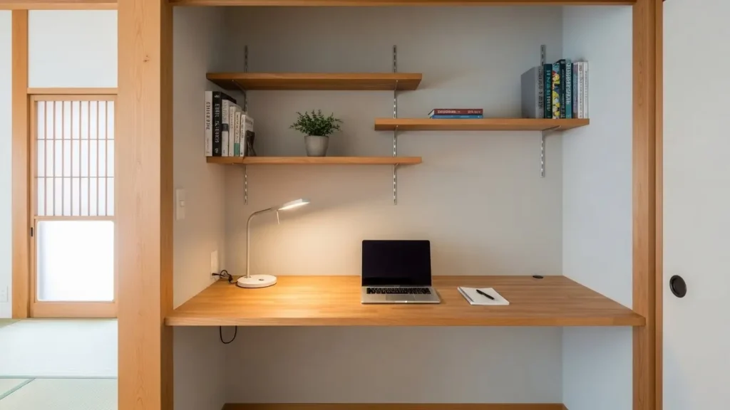 和室を改造したワークスペース