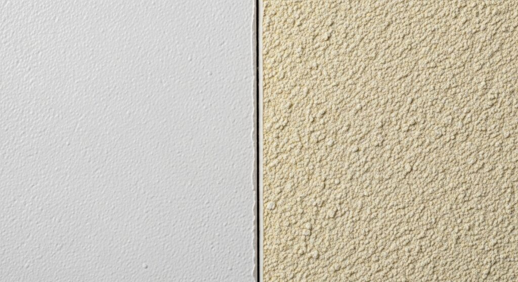 漆喰と珪藻土の質感比較