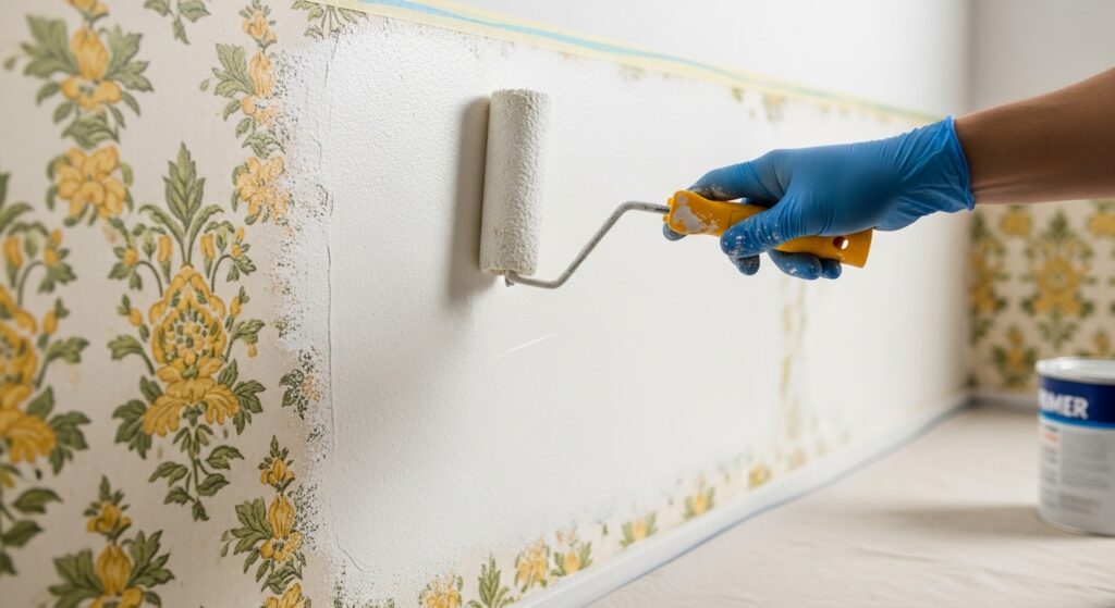 ビニールクロスから塗り壁へのリフォーム